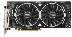 Видеокарта MSI Radeon RX 580 1366Mhz PCI-E 3.0 4096Mb 7000Mhz 256 bit DVI 2xHDMI HDCP Armor OC