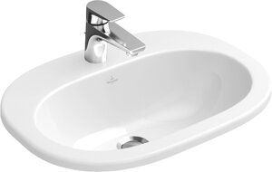 Раковина Villeroy Boch O Novo 416156R1 56 с покрытием CeramicPlus альпийский белый