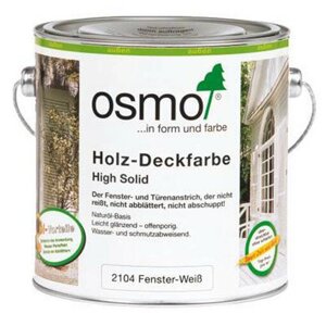 Osmo Белая краска для окон и дверей Holz-Deckfarbe (2,5 л 2104 Белая )