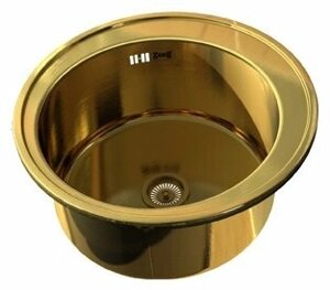 Врезная кухонная мойка ZorG INOX ZR-510 GOLD 51х51см нержавеющая сталь