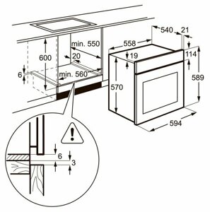 Электрический духовой шкаф Zanussi ZZB 510401 B