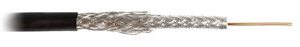 Hyperline COAX-RG11-500 (500 м) Кабель коаксиальный RG-11, 75 Ом, жила - 14 AWG, черный ПВХ (от -20°C дo +80°C), общий