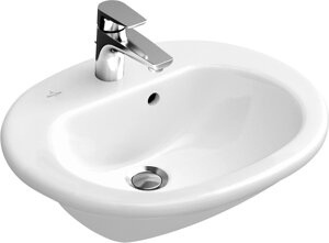 Мебельная раковина Villeroy Boch O Novo 416055R1 55 с покрытием CeramicPlus альпийский белый