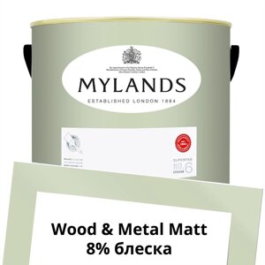 Английские Краски Mylands артикул WoodMetal Paint Matt 5 л. №95 Mint Street