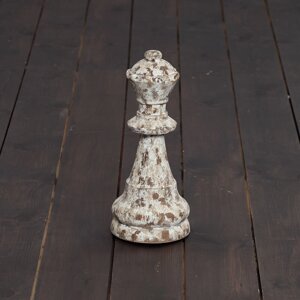 Декоративная фигура Uncle David Chess Queen Small дерево Wood Old Distemper, Timothy Oulton