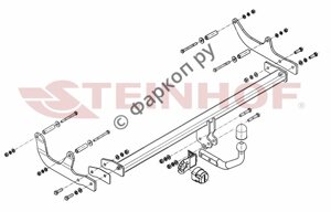 Фаркоп Steinhof для Renault Fluence (4D)2010-