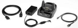 Single slot cradle kit, includes cradle (crd4000-1000ur), ps (kt-14000-148r), us ac line cord (23844-00-00r) and usb