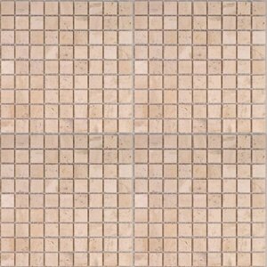 Мозаика Premium Marble Чистые Цвета Travertine Classic Tumbled 297x297 мм (Мозаика)