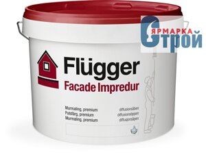 Flugger Facade Impredur | Флюгер матовая силиконовая фасадная краска. (9,1 л.)