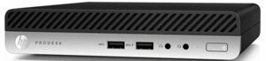 Компьютер HP ProDesk 405 G4 Mini 7PG03ES Athlon PRO 200E/4GB/500GB/USB kbd+m/WiFi/BT/DP/FreeDOS