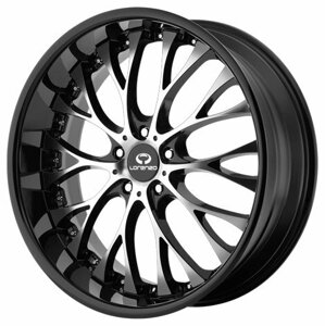 Колесный диск LORENZO WL27 10x22/5x120 D74.1 ET40 Gloss Black With Machined Face