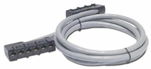 Блок кабельной структуры APC DDCC5E-015 CAT5e UTP CMR Gray, 6xRJ-45 Jack to 6xRJ-45 Jack, 15ft (4,5m)