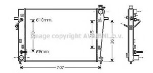 Радиатор системы охлаждения hyundai tucson (jm) 2 ava quality cooling HY2247