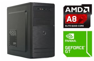 Компьютер для игр TopComp MG 5835381 (AMD A8 X4 9600 3.1 ГГц, DDR4 4 Гб 2133 МГц, HDD 1000 Гб 7200rpm, GeForce GT 710