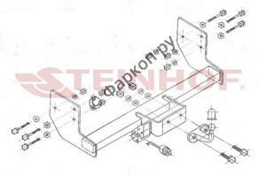 Фаркоп Steinhof для Mercedes Vito 2003-2014