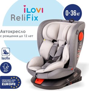 Автокресло iLovi Relifix 0/1/2/3 (до 36 кг) Cloud Grey серый