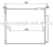 Радиатор кондиционера lexus gx, toyota land cruiser/land cruiser prado 3.0/4.6i/tdi 03 ava quality cooling TO5677D