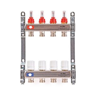 Коллектор для теплого пола с расходомерами UNI-FITT 1quot;-3/4quot; 7 выходов 450B