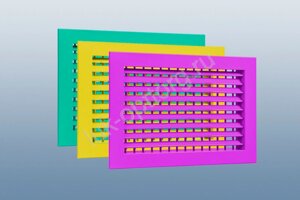 Регулируемая решетка двухрядная РАД (цветная) 950 * 900 (Ш * В)