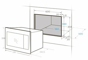 Микроволновая печь встраиваемая Midea MI9252RGB-B