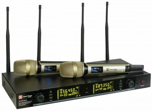 DP Technology Wireless DP-220 VOCAL двухканальная вокальная радиосистема с ручными металлическими передатчиками и