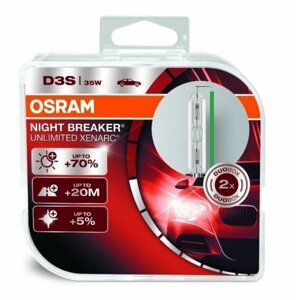 Ксеноновая лампа D3S Ксенарк Night Breaker Unlimited +70% 35W (2шт.) 66340XNB_DuoBox Osram