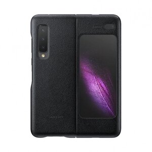 Чехол Samsung Leather Cover EF-VF900L черный, для Galaxy Fold