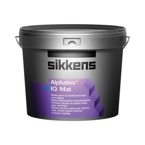 Sikkens Alphatex IQ Mat / Сиккенс Альфатекс матовая краска для внутренних и наружных работ, 9.6