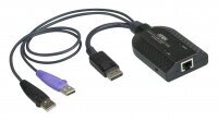 KVM адаптер ATEN KA7169 / KVM адаптер USB, DisplayPort с поддержкой Virtual Media и Smart Card (1920x1200) ATEN