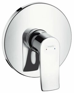 Смеситель для душа hansgrohe Metris 31652000 + 01800180 однорычажный встраиваемый