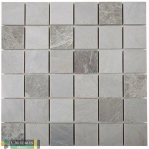 Мозаика Chakmaks Anatolian Stone Ice Nordic Grey 50x50 mm 31.8x31.8