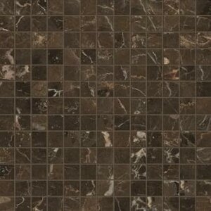 Мозаика Caesar Anima Dark Emperador Composizione F Lucidato 30x30