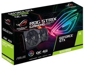 Видеокарта ASUS ROG GeForce GTX 1650 SUPER 1530MHz PCI-E 3.0 4096MB 12002MHz 128 bit 2xHDMI 2xDisplayPort HDCP Strix