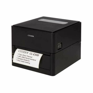 Принтер Citizen CL-E300 Printer; LAN, USB, Serial, Black, EN Plug