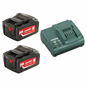 Набор METABO Basic-Set 18 В 2x4.0 Ач+ЗУ (685050000)