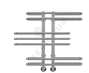 Полотенцесушитель водяной Terminus Диана П7 908х560 (хром глянец, нижнее подключение) (140x908x560)