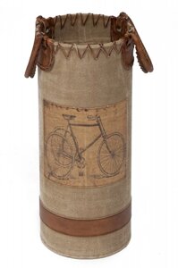 Подставка для зонтов SECRET DE MAISON BICYCLE (mod. M-12650) металл/кожа буйвола/ткань, 26х26х60