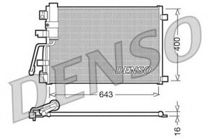 Радиатор кондиционера nissan qashqai (j10 jj10) Denso DCN46003