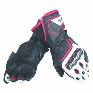 Женские Мотоперчатки Dainese Carbon D1 Long v81 black/white/fuchsia M