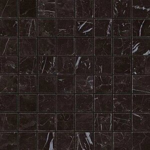 Керамогранит Atlas Concorde (италия) Marvel Stone Nero Marquina Mosaico Matt AS3Z 300x300 мм (Керамическая плитка для