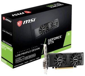 Видеокарта MSI GeForce GTX 1650 1695MHz PCI-E 3.0 4096MB 8000MHz 128 bit DVI HDMI HDCP LP OC