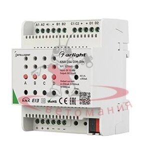 INTELLIGENT ARLIGHT Диммер KNX-204-DIM-DIN (12-48V, 8x0.35/4x0.7/2x1A)