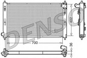 Радиатор, охлаждение двигателя Denso DRM45029