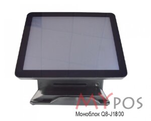 Сенсорный POS-компьютер моноблок myPOS Q8 15.6quot; LCD, J1800, RAM 4Gb, SSD 120Gb, 6 USB, 2 RS232, VGA, HDMI