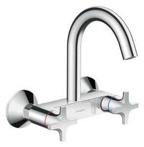 Смеситель для кухни (мойки) hansgrohe Logis Classic 71286000 двухрычажный