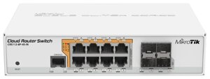 Коммутатор MikroTik CRS112-8P-4S-IN