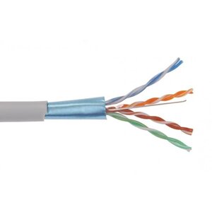 LC1-C5E04-311 ITK Кабель связи витая пара F/UTP, кат. 5E 4x2х24AWG solid, PVC, 305м, серый 121203-00056