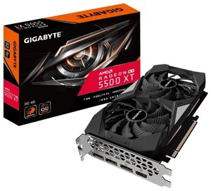 Видеокарта GIGABYTE Radeon RX 5500 XT 1733Mhz PCI-E 4.0 4096Mb 14000Mhz 128 bit HDMI 3xDisplayPort HDCP OC