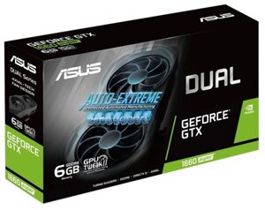 Видеокарта ASUS Dual GeForce GTX 1660 SUPER 1530MHz PCI-E 3.0 6144MB 14002MHz 192 bit DVI HDMI DisplayPort HDCP EVO