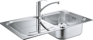 Комплект Grohe Eurosmart 31565SD0 Мойка кухонная K300 31563SD0 + Смеситель Eurosmart 33281002 для кухонной мойки